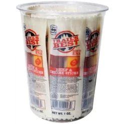 Trail's Best 1oz Twin Beef & Cheese 15-ct Tubs - 4 Tubs