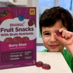 Brainiac Kids Fruit Snacks With Omega-3s Berry Blast - 12.4oz/20ct -Lipton Shop GUEST b079dcd4 5a28 4a25 8597 478c82a89531