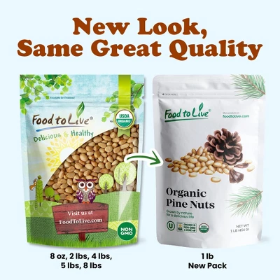 Organic Dry Roasted Pine Nuts - By Food To Live 6 Organic Dry Roasted Pine Nuts - By Food To Live - Image 6