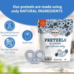 Hayden Valley Foods Blueberry Yogurt Covered Pretzels | 5 Oz Bags (Pack Of 3) | No Artificial Flavors, Preservatives Or Colors -Lipton Shop GUEST b7ed81e4 0ba6 4f21 a012 0b6c9523c28f