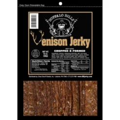 Buffalo Bills 10oz Original Venison Jerky Strips Packs (two 10oz Packs Venison Jerky Strips)