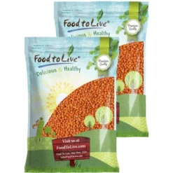 Organic Red Lentils (Football) - By Food To Live -Lipton Shop GUEST bcdfafd2 82c6 4c32 a28b 3b88954e749b