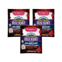 Bridgford Sweet Baby Ray’s Beef Jerky Sweet Teriyaki 3.25 Oz - High Protein Beef Jerky Teriyaki For On The Go Snacking And Busy Lifestyles -Lipton Shop GUEST bcea785a 505d 4379 8eed 2bf6d2f7b7a8