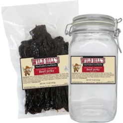 Wild Bill's Original Hickory Smoked Beef Jerky One-Bag Starter Kit (one 15oz Bag And 1 Jar) -Lipton Shop GUEST bdc5c3c5 61a2 40e6 bba6 899cc9eae1c2