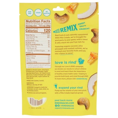 Rind Snacks Pina Colada Fruit And Nut Snack Mix - Case Of 6/3.5 Oz 2 Rind Snacks Pina Colada Fruit And Nut Snack Mix - Case Of 6/3.5 Oz - Image 2