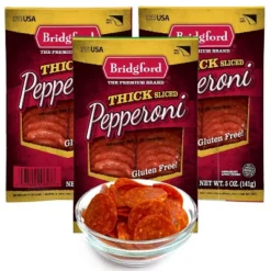 Bridgford Thick Sliced Pepperoni 5 Oz - Thick Pepperoni Slices For Pizza And Sandwiches With Zero Carb Ideal For Your Keto Diets -Lipton Shop GUEST cbfb49ee cec6 4218 a301 8dddc7d6ed17