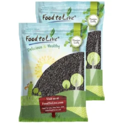 Dry Roasted Black Sesame Seeds - By Food To Live -Lipton Shop GUEST cc2c1623 6737 4c4e a24b 8aa70ef6f152