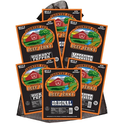 Buffalo Bills 6-ct Traditional Country Cut Beef Jerky Sampler - Six 2.6oz Packs 6 Buffalo Bills 6-ct Traditional Country Cut Beef Jerky Sampler - Six 2.6oz Packs - Image 6