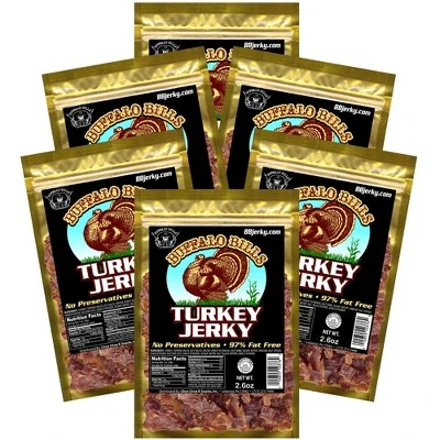 Buffalo Bills 2.6oz Turkey Jerky - Six 2.6oz Packs 4 Buffalo Bills 2.6oz Turkey Jerky - Six 2.6oz Packs - Image 4