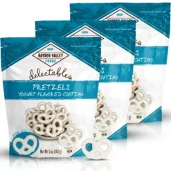 Hayden Valley Foods Vanilla Yogurt Covered Pretzels | 5 Oz Bags (Pack Of 3) | No Artificial Flavors, Preservatives Or Colors -Lipton Shop GUEST d20d972b 6c2b 4b53 9599 4d36799744b6