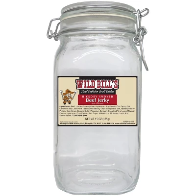 Wild Bill's Original Hickory Smoked Beef Jerky Two-Bag Starter Kit (two 15oz Bags And 1 Jar) 2 Wild Bill's Original Hickory Smoked Beef Jerky Two-Bag Starter Kit (two 15oz Bags And 1 Jar) - Image 2