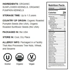 Organic Dry Roasted Sunflower And Pumpkin Seed Mix - By Food To Live -Lipton Shop GUEST d7d33afa 531d 4930 9757 a43c83fd947e