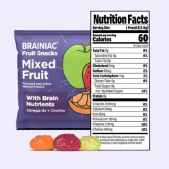 Brainiac Kids Fruit Snacks With Omega-3s Mixed Fruit - 12.4oz/20ct -Lipton Shop GUEST ddbbcac4 7352 40ae 86f6 1dc0b2c67366