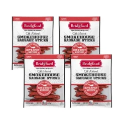 Bridgford Smokehouse Sausage Sticks Hot & Spicy 5 Oz - Gluten Free High Protein Smoked Sausage Sticks For Many Dietary Preferences -Lipton Shop GUEST df09d957 fb4c 4984 8231 96aaaaa5dc9e