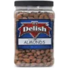 ROASTED SALTED ALMONDS, WITH SEA SALT BY IT'S DELISH, 2.5 LBS JUMBO JAR