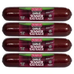 Bridgford Garlic Summer Sausage 16 Oz - Gluten-Free High Protein Garlic Infused Ready-to-Eat Summer Sausage For No-Carb Keto Diets -Lipton Shop GUEST e41f6c0f 007e 4f01 a37b 586ba5716c0a