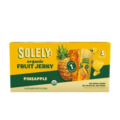 Solely Pineapple Fruit Snack Jerky - 4.1oz/5ct 1 Solely Pineapple Fruit Snack Jerky - 4.1oz/5ct