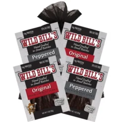 Wild Bill's 4-Piece Beef Jerky Sampler (Two 3oz Packs Each Of Original Hickory And Black Peppered) -Lipton Shop GUEST e48238e6 8792 4d99 a401 b14f4f221836