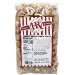 HR Poppin' Snacks 8 Oz Caramel Pecan Turtle Popcorn - Pack Of 2