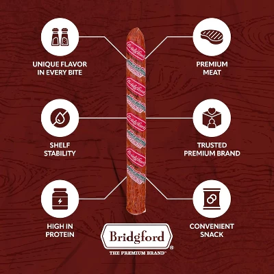 Bridgford Old World Pepperoni Stick 16 Oz - Naturally Smoked Pepperoni Stick For Pizza And Sandwiches - High Protein Zero Carb Keto Snack. 2 Bridgford Old World Pepperoni Stick 16 Oz - Naturally Smoked Pepperoni Stick For Pizza And Sandwiches - High Protein Zero Carb Keto Snack. - Image 2