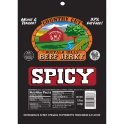 Front Page 3 Buffalo Bills 1.5oz Spicy Country Cut Beef Jerky - Ten 1.5oz Packs