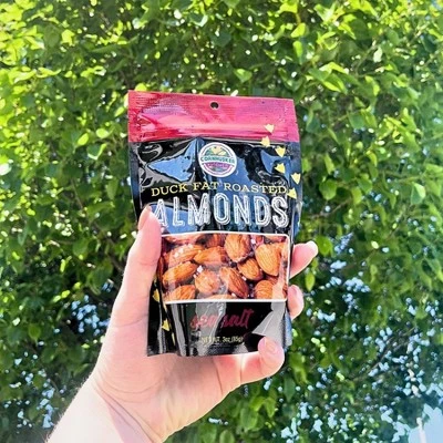 Cornhusker Kitchen 3 Oz Duck Fat & Sea Salt Roasted Almonds - Pack Of 6 3 Cornhusker Kitchen 3 Oz Duck Fat & Sea Salt Roasted Almonds - Pack Of 6 - Image 3