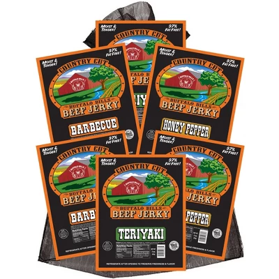 Buffalo Bills 6-ct Tangy & Sweet Country Cut Beef Jerky Sampler - Six 2.6oz Packs 6 Buffalo Bills 6-ct Tangy & Sweet Country Cut Beef Jerky Sampler - Six 2.6oz Packs - Image 6